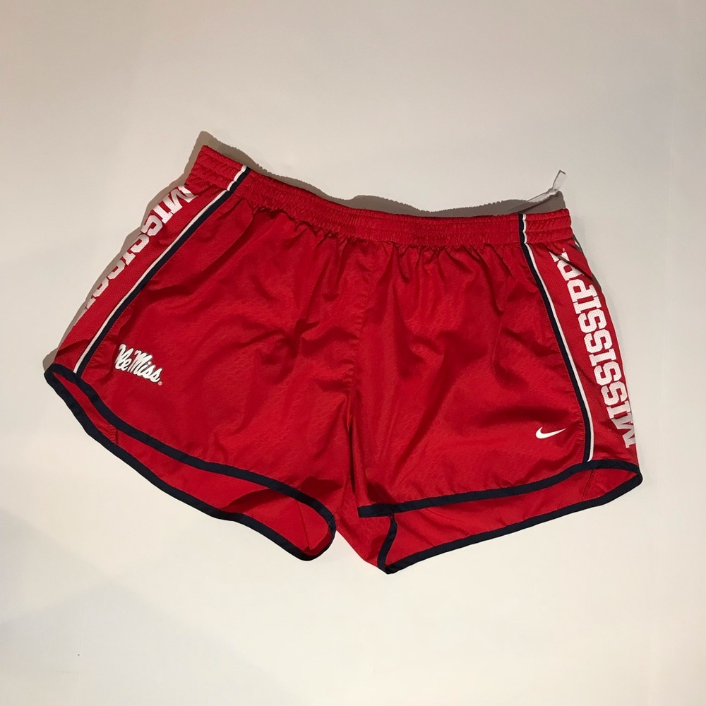 Ole Miss Red Nike dri-fit shorts